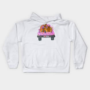 Halloween Truck Kids Hoodie